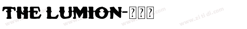 the lumion字体转换